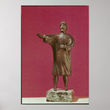 Figurine of a man wearing a sagum poster
