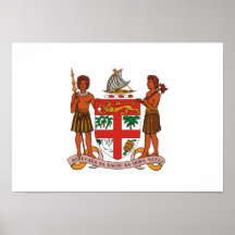 Fiji Coat of Arms Print