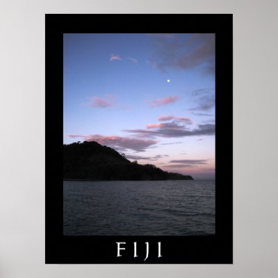 Fijian Sunset Poster by bkeller87