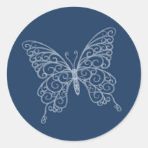 Filigree Butterfly Sticker