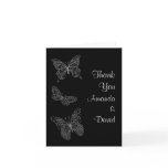 Filigree Butterfly Thank You Card