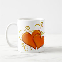 Filigree Hearts Valentine Mug