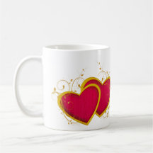 Filigree Hearts Valentine Mug