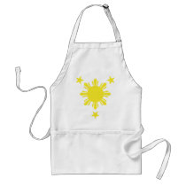 Filipino Basic Sun and Stars - Yellow Aprons