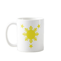 Filipino Basic Sun and Stars - Yellow Mug