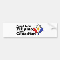Filipino Canadian bumper stickers