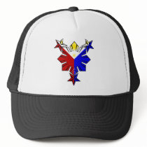 Filipino Flag Sun and Stars Hat