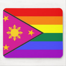 Filipino GLBT Pride Flag Mouse Mat