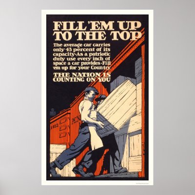 Fill 'em up to the top poster by lc_wpa