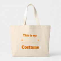 FILL IN THE BLANK COSTUME TOTE BAG