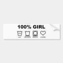Fille 100% autocollant pour voiture