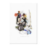 Fille américaine en France par Harrison Fisher Impression Sur Toile