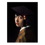 Fille avec le chapeau d'obtention du diplôme cartes postales