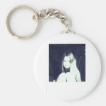 fille bleue porte-clefs