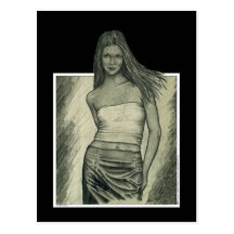 Fille Carte Postale