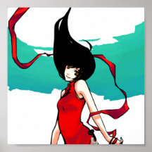fille chinoise poster