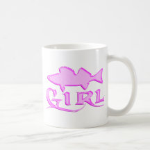 FILLE DE BROCHETS VAIRONS MUG À CAFÉ
