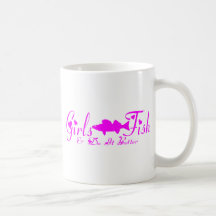 FILLE DE BROCHETS VAIRONS TASSE À CAFÉ