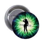Fille de cercle de danse polynésienne ; Cool Pin's