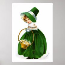 Fille de Jour de la Saint Patrick d'Ellen Clapsadd Posters