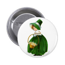 Fille de jour de St Patrick d'Ellen Clapsaddle Pin's Avec Agrafe