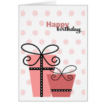Fille de joyeux anniversaire cartes de vœux