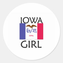 FILLE DE L'IOWA AUTOCOLLANTS