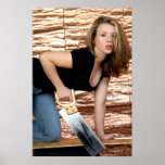 Fille d'outil - scie poster