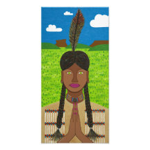 Fille du nord d'Indien de Cheyenne Impression Photographique