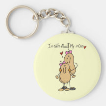 Fille - écrous au sujet de mon T-shirts et cadeaux Porte-clefs