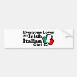 Fille italienne irlandaise adhésif pour voiture