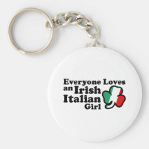 Fille italienne irlandaise porte-clés