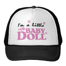 Fille je suis un bébé - poupée casquettes