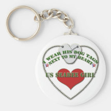Fille Keychain de bataillon de construction des Ét Porte-clefs