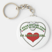 Fille Keychain des USA Airmans Porte-clé