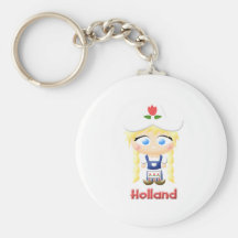 Fille néerlandaise porte-clef