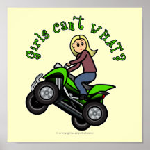 Fille quatre de roulement de la lumière ATV | Affiches