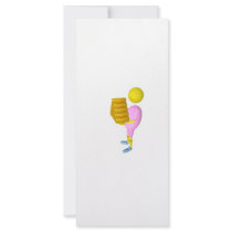 fille qui porte de l'or personalized rack card