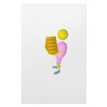 fille qui porte de l'or custom stationery