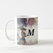Fille romantique de rose de l'anglais mug