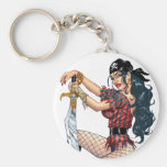 Fille sexy de Pin- de pirate personnalisable par A Porte-clefs