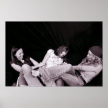 Filles chatouillant poster