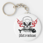 Fillet & Release Skull Key Chains