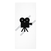 film camera icon personalized rack card