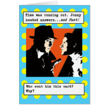 Film Noir: Jonny (Pop Art) Greeting Cards