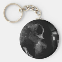 Film Noir Man Keychain