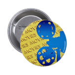 Film projector over yellow "movies" background buttons