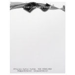Film Strip on Black and White Ribbon Background Letterhead Design