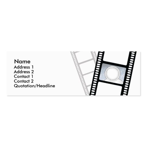 Filmstrip - Skinny Business Card Templates