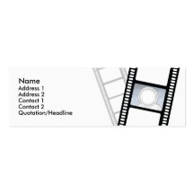 Filmstrip - Skinny Business Card Templates
